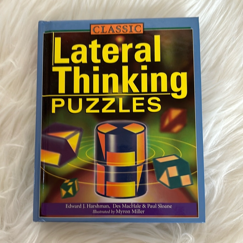 “Lateral Thinking Puzzles” By Edward J. Harshman - Hardcover Book